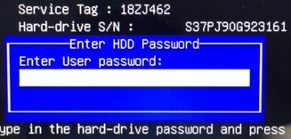 Dell Vostro Password from HDD serial number